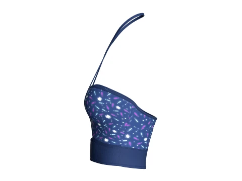 Girls Keyhole Bralette Top 3D Model