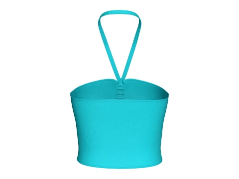 Girls Ruched Crop Top 3D Model