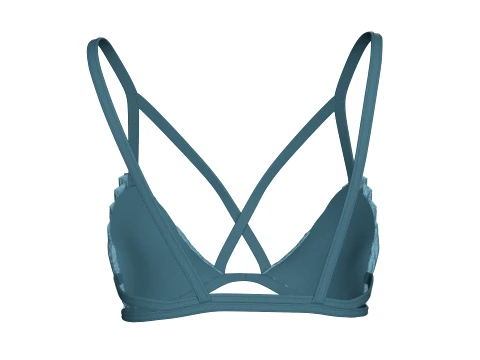 Girls Strappy Triangle Bralette Top 3D Model
