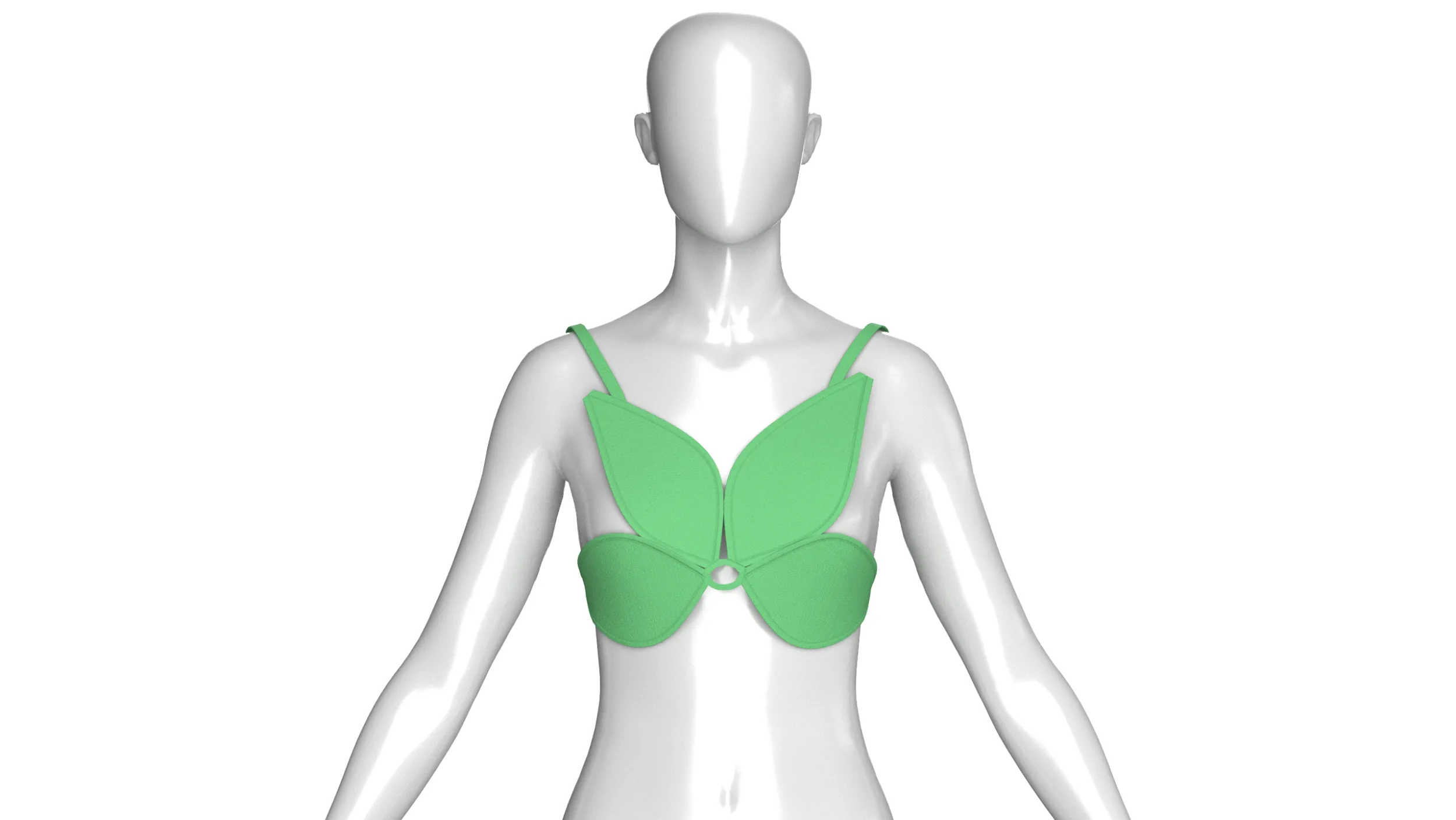 Girls Wing Bralette 3D Model .c4d .max .obj .3ds .fbx .stl .blend 