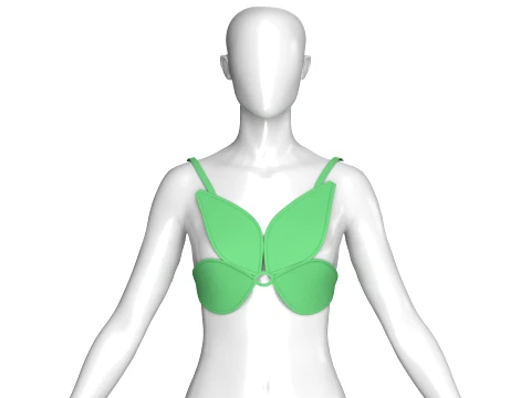 Girls Wing Bralette Modello 3D