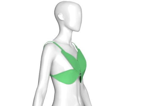 Girls Wing Bralette 3D Model