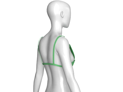 Girls Wing Bralette 3D Model