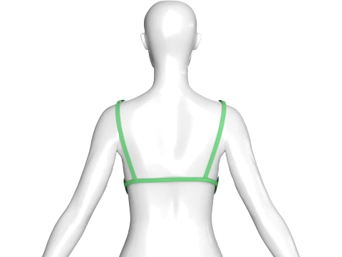 Girls Wing Bralette 3D Model