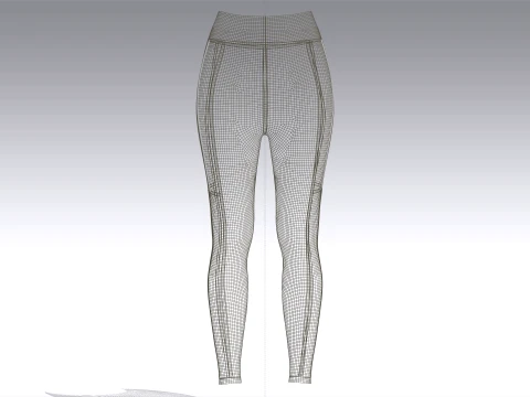 Girls 5 Styles Legging - Bundle Pack 3D Model