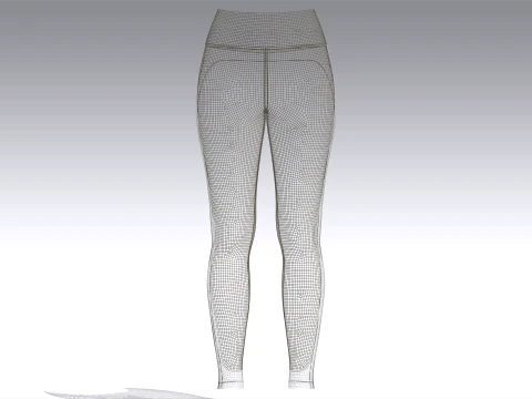 Girls 5 Styles Legging - Bundle Pack 3D Model