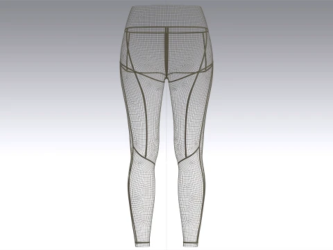 Girls 5 Styles Legging - Bundle Pack 3D Model