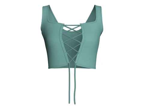 Girls 6 Styles Top - Bundle Pack 3D Model