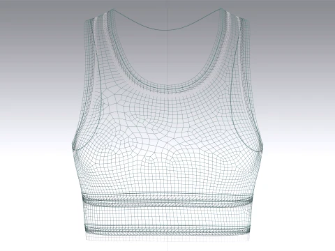 Girls 6 Styles Top - Bundle Pack 3D Model