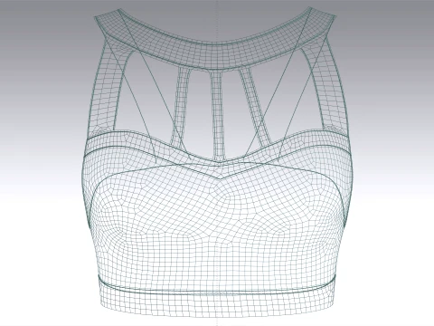 Girls 6 Styles Top - Bundle Pack 3D Model
