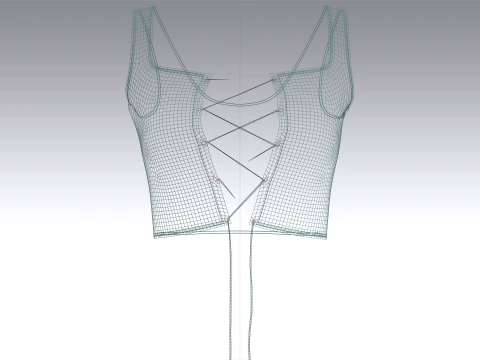 Girls 6 Styles Top - Bundle Pack 3D Model