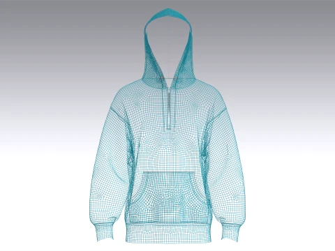 Men 6 Styles Hoodie - Bundle Pack 3D Model