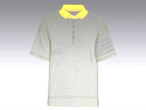Men 6 Styles Polo Shirt - Bundle Pack 3D Model