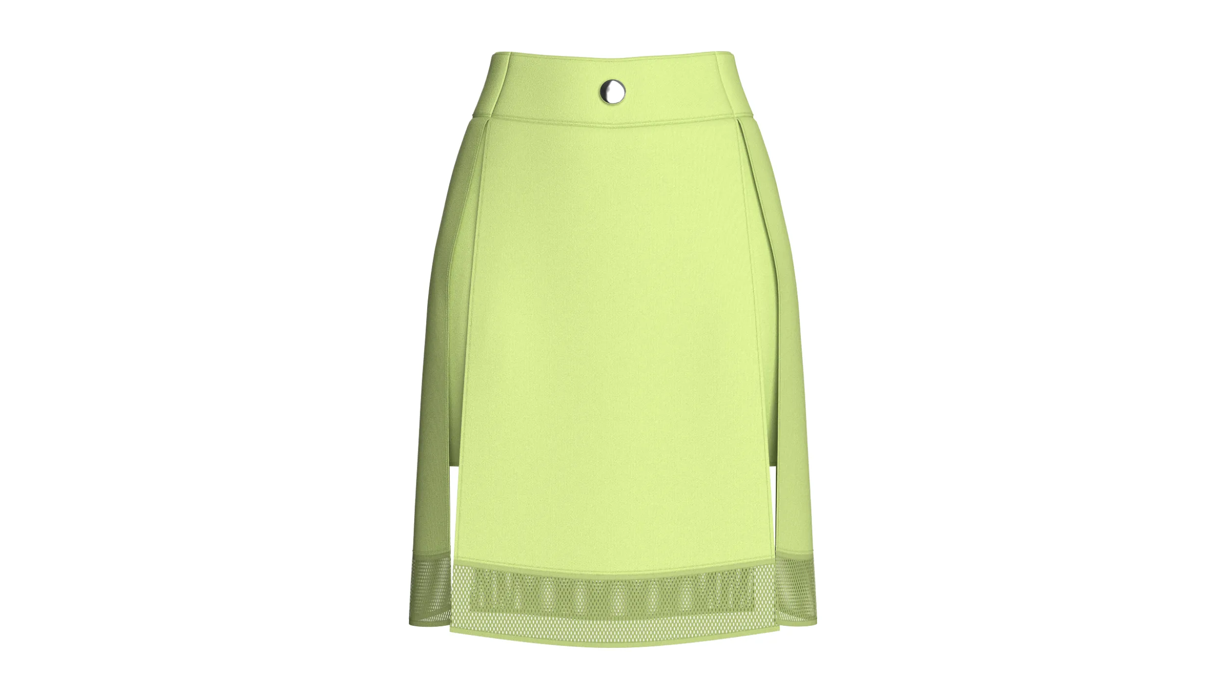 Girls High Waisted Mesh Pleated Mini Skirt 3D Model .c4d .max .obj .3ds .fbx .stl .blend