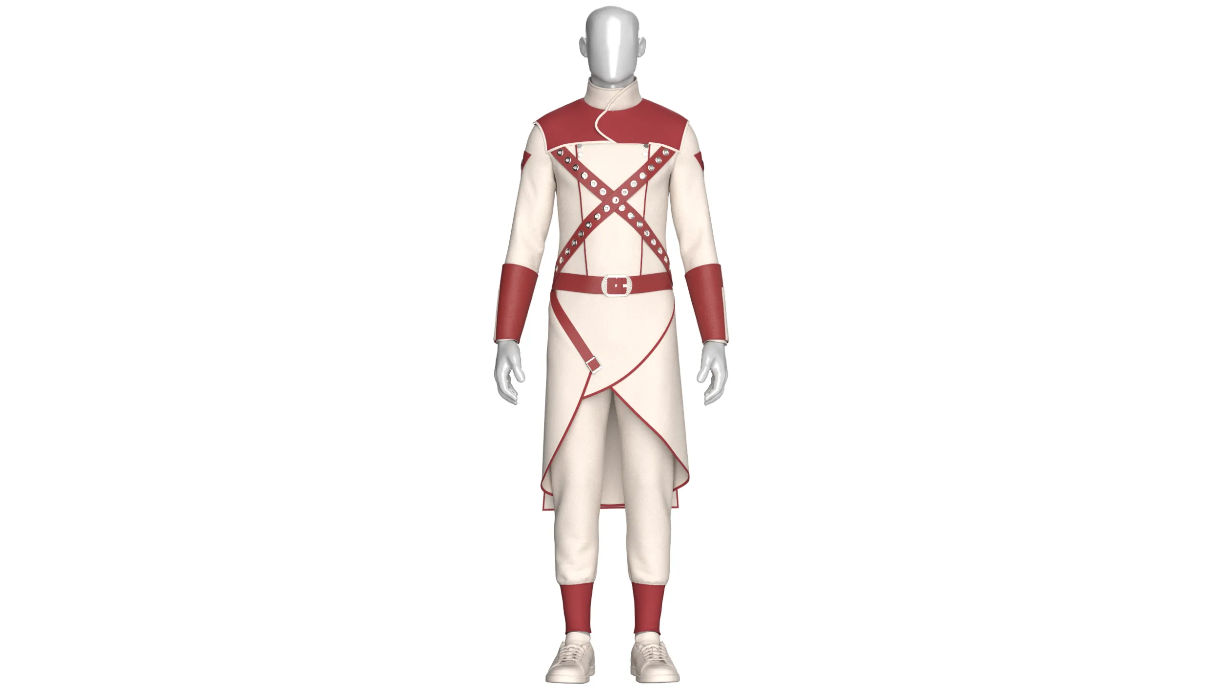 Men Assassin Outfit V3 3D Model .c4d .max .obj .3ds .fbx .stl .blend 