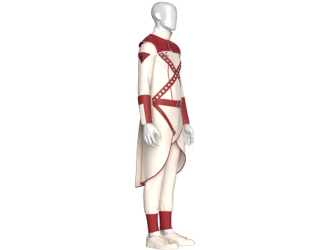 Men Assassin Outfit V3 3D Model