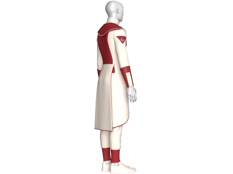 Men Assassin Outfit V3 3D Model
