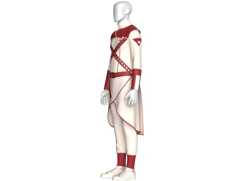 Men Assassin Outfit V3 3D Model