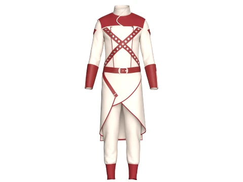 Men Assassin Outfit V3 3D Model