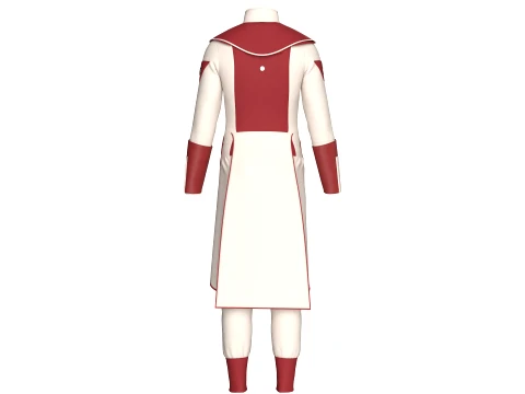 Men Assassin Outfit V3 3D Model