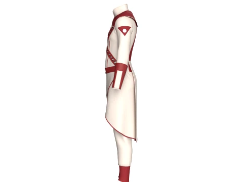 Men Assassin Outfit V3 3D Model