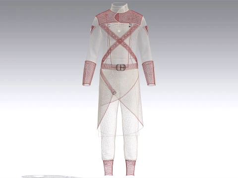 Men Assassin Outfit V3 3D Model