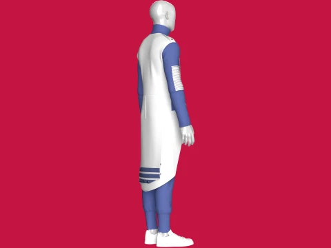 Men Assassin Outfit V4 3D Model