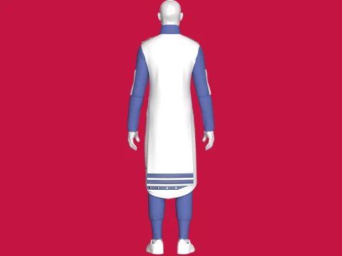 Men Assassin Outfit V4 3D Model