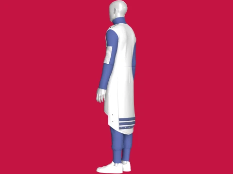 Men Assassin Outfit V4 3D Model