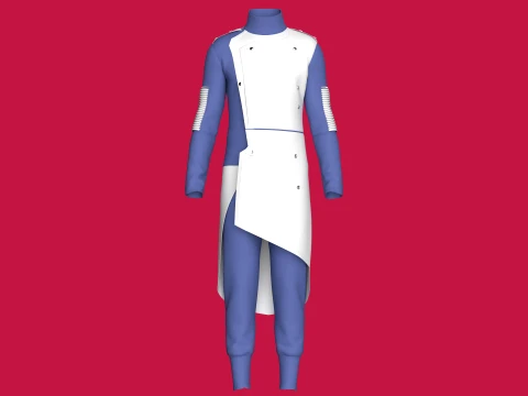 Men Assassin Outfit V4 3D Model