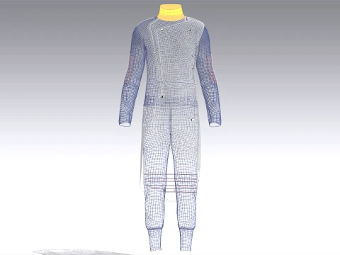 Men Assassin Outfit V4 3D Model