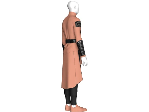 Men Assassin Outfit V5 3D Model