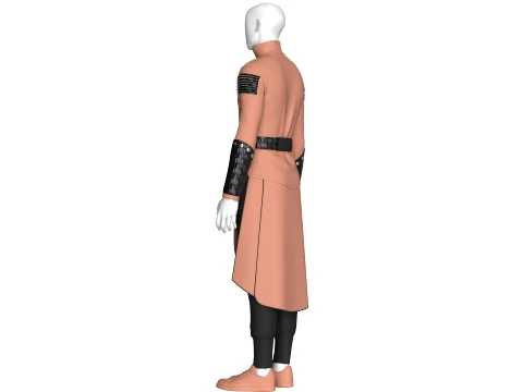 Men Assassin Outfit V5 3D Model