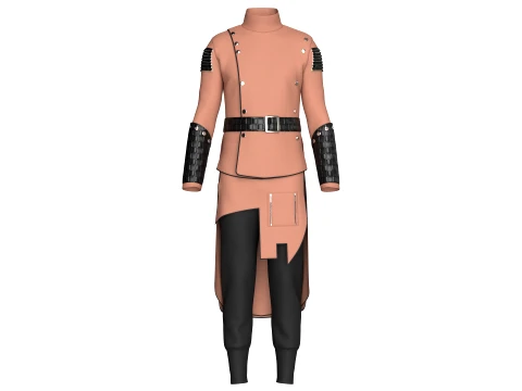 Men Assassin Outfit V5 3D Model