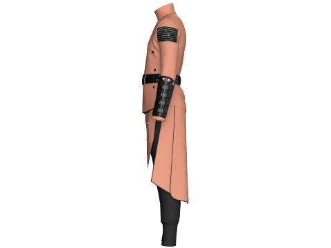 Men Assassin Outfit V5 3D Model
