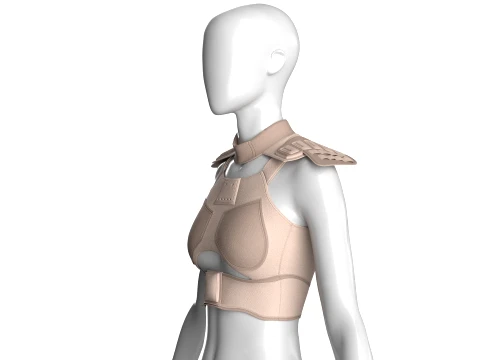 Girls High-Rise Minimalist Solid Vest 3D Model