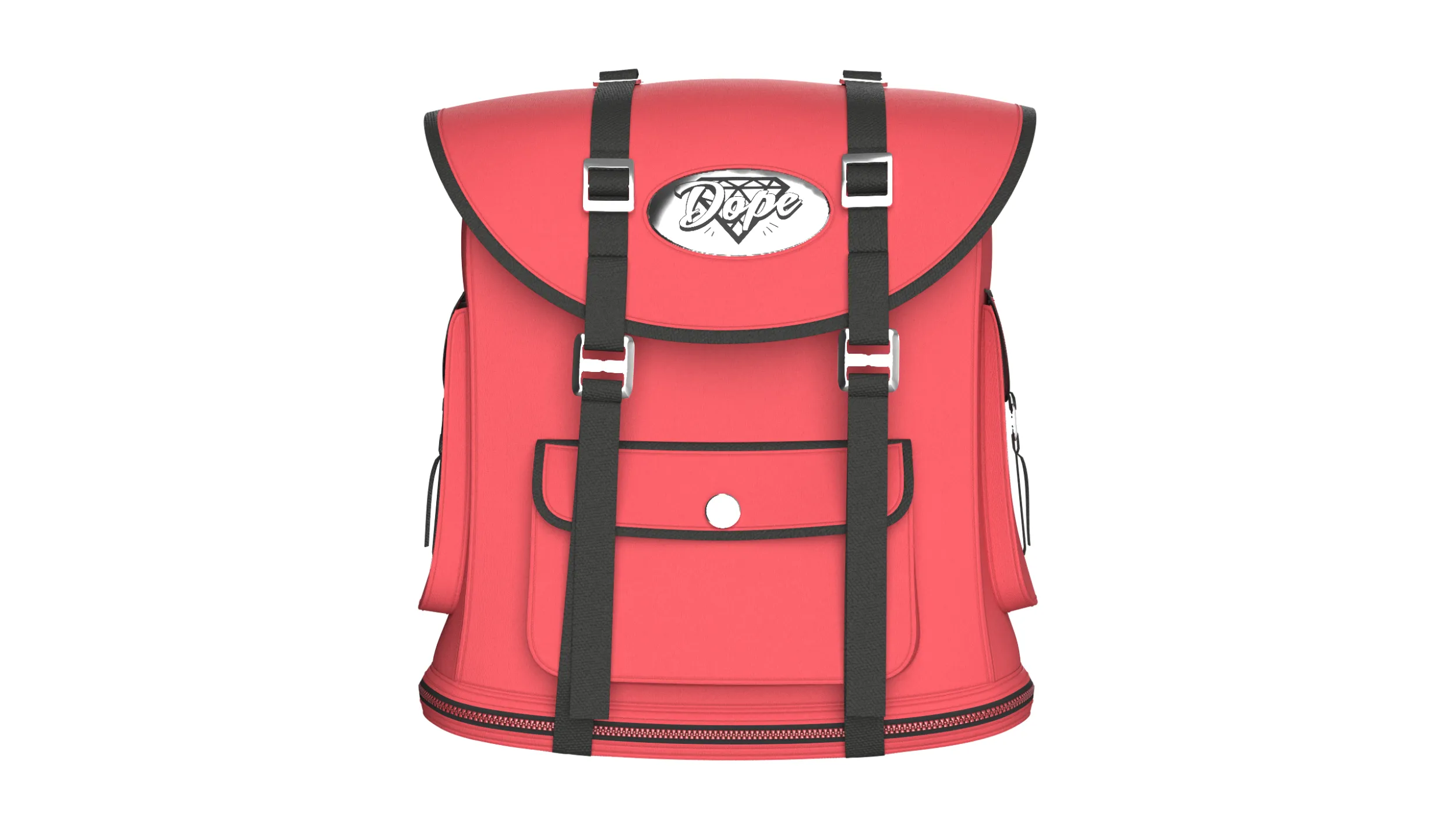 Outdoor Travel Bag V7 3D Model .c4d .max .obj .3ds .fbx .stl .blend