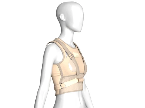 Girls Crop Top With Buckled 3D Model