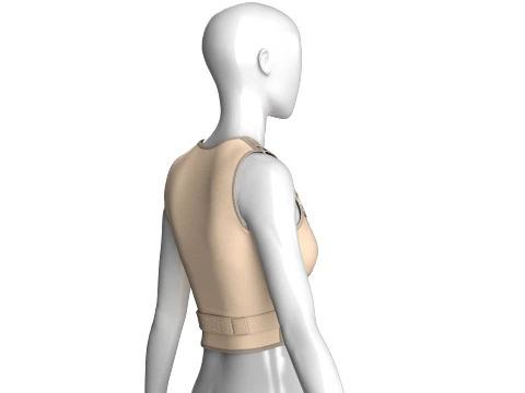 Girls Crop Top With Buckled 3D Model