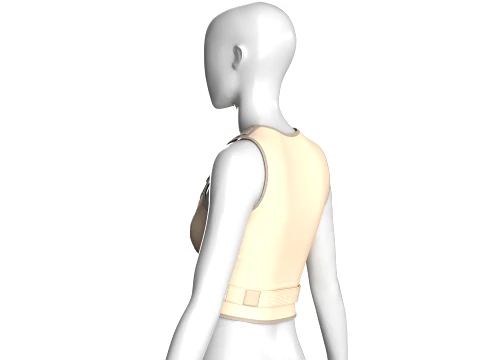 Girls Crop Top With Buckled 3D Model