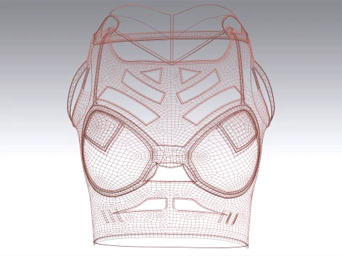Girls Crop Top With Caged Hem 3D Model