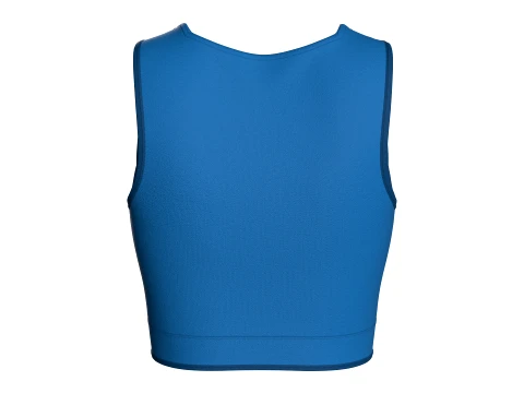 Girls Mesh Cut Out Crop Top 3D Model