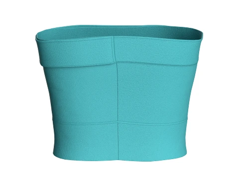 Girls Keyhole Crop Top Belted Upper 3D Model