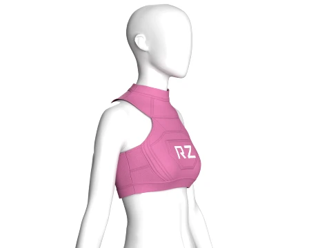 Girls RZ Logo Cropped Top 3D Model