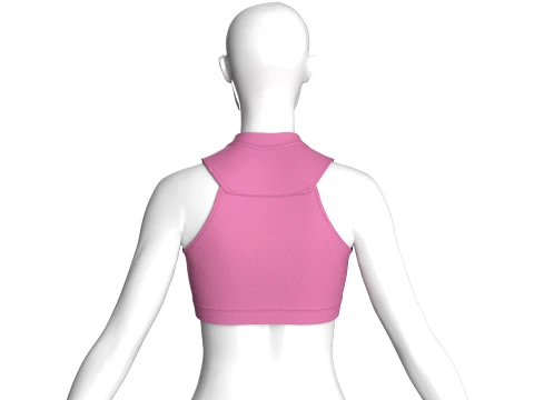 Girls RZ Logo Cropped Top 3D Model