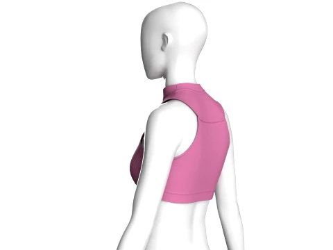 Girls RZ Logo Cropped Top 3D Model