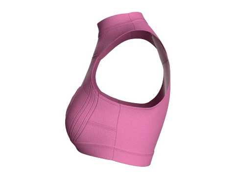 Girls RZ Logo Cropped Top 3D Model