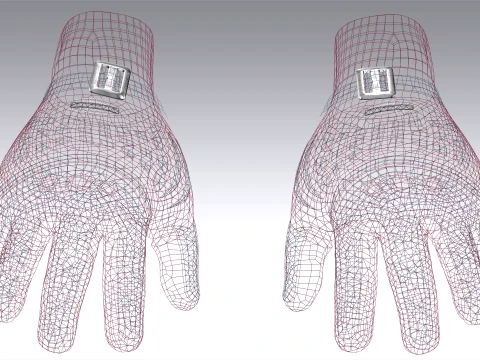 Racing Gloves 3D Model