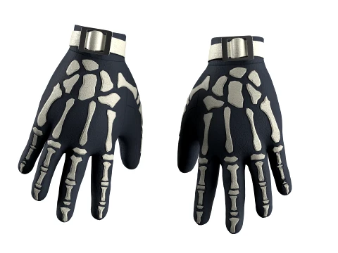 Skeleton Racing Gloves 3D Model