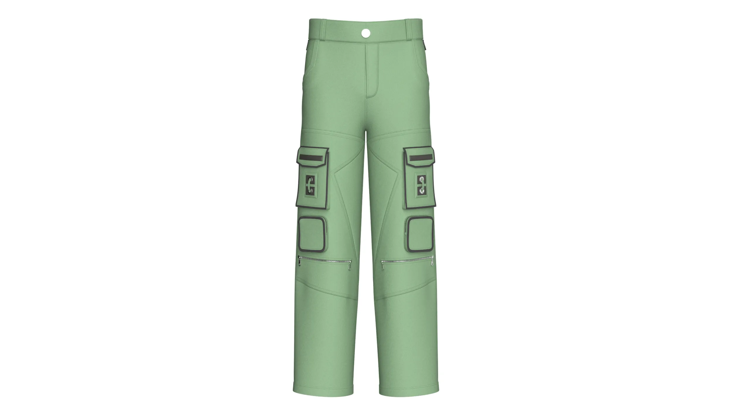 Men Cargo Pant With Dual Flap Pockets 3D Model .c4d .max .obj .3ds .fbx .stl .blend 